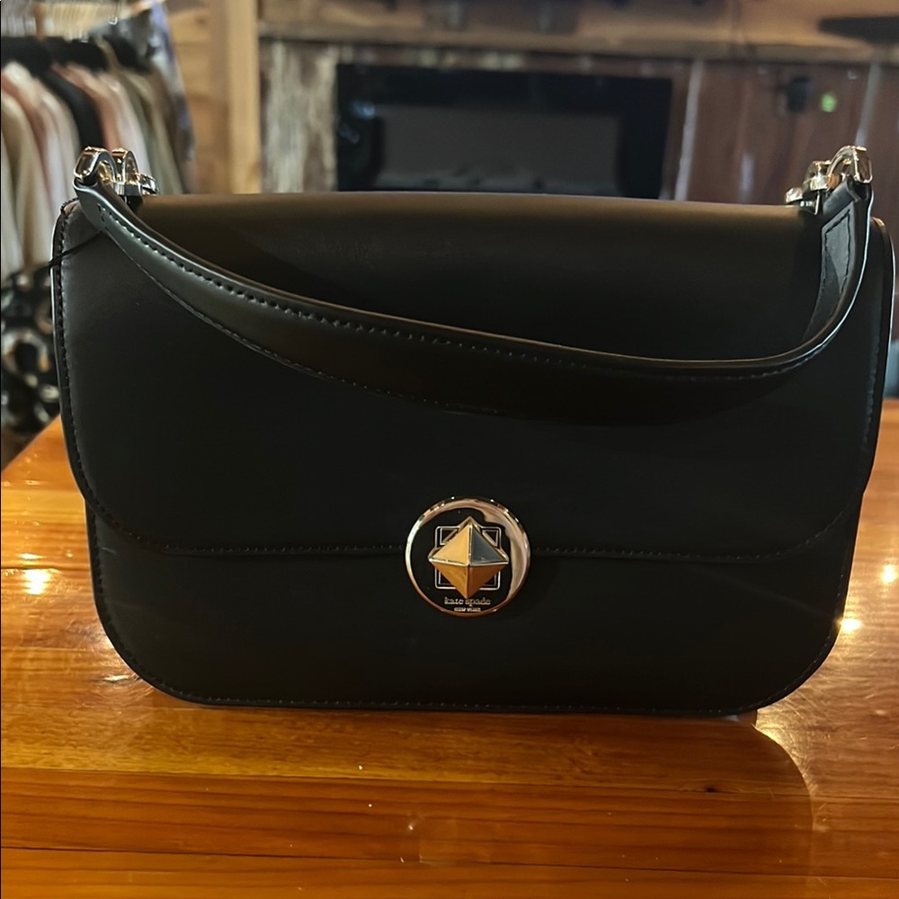 Kate Spade Black Shoulder Bag with Chain Strap